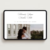 "Black Tie" - Wedding Website in Ink by That Girl Press - Desktop Design