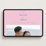 "Connected" - Wedding Website in Marseille by Claudia Orengo - Desktop Design