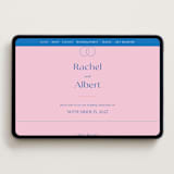 "Connected" - Wedding Website in Marseille by Claudia Orengo - Desktop Design