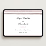 "Handwritten" - Wedding Website in Wine by Cass Loh - Desktop Design