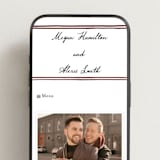 "Handwritten" - Wedding Website in Wine by Cass Loh - Mobile Layout
