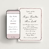 "Handwritten" - Wedding Website in Wine by Cass Loh - Match Your Stationery