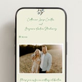 "The Pairfect" - Wedding Website in Waterlily by Helena Vitto - Mobile Layout