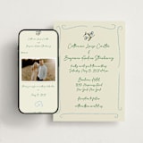 "The Pairfect" - Wedding Website in Waterlily by Helena Vitto - Match Your Stationery