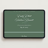"Enchanted" - Wedding Website in Garden by Alston Foster - Desktop Design