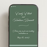 "Enchanted" - Wedding Website in Garden by Alston Foster - Mobile Layout