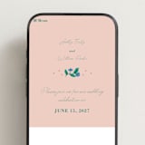 "Le Jardin" - Wedding Website in Petal by Elly - Mobile Layout
