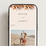 "Wedding in Aspen" - Wedding Website in Rust by Chris Griffith - Mobile Layout