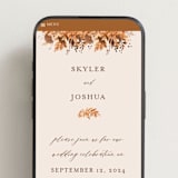 "Wedding in Aspen" - Wedding Website in Rust by Chris Griffith - Mobile Layout