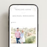 "Au Jardin" - Wedding Website in Opal by Rochelle Renee - Mobile Layout