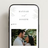 "Pristine" - Wedding Website in Pearl by Robin Ott - Mobile Layout