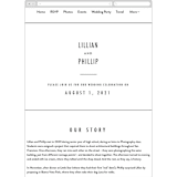 "Between the Lines" - Wedding Website in Blazer by Fine and Dandy Paperie - Guest Management
