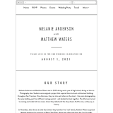 "Between the Lines" - Wedding Website in Blazer by Fine and Dandy Paperie - Mobile Layout