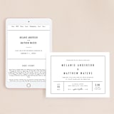 "Between the Lines" - Wedding Website in Blazer by Fine and Dandy Paperie - Match Your Stationery