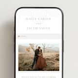"bonseki" - Wedding Website in Matte Gold by Alaina Cherup - Mobile Layout