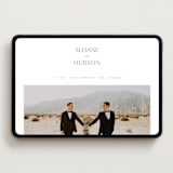 "Elegant" - Wedding Website in Soft Black by Kelsey Walker - Desktop Design