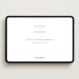 "Elegant" - Wedding Website in Soft Black by Kelsey Walker - Desktop Design
