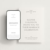 "Elegant" - Wedding Website in Soft Black by Kelsey Walker - Match Your Stationery
