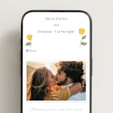 "cottage flowers" - Wedding Website in Dandelion by Jessica Yeo - Mobile Layout