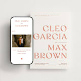 "Boldly" - Wedding Website in Neon Orange by Blustery August - Match Your Stationery