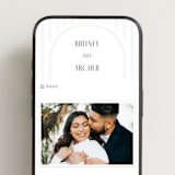 "Hilo" - Wedding Website in Graphite by Itsy Belle Studio - Mobile Layout
