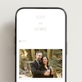 "Romance Arch" - Wedding Website in Sage by Angela Thompson - Mobile Layout