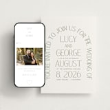 "Romance Arch" - Wedding Website in Sage by Angela Thompson - Match Your Stationery