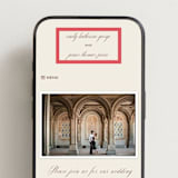 "Montauk" - Wedding Website in Berry by Megan Davis - Mobile Layout