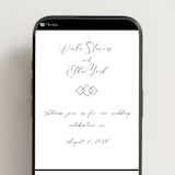 "Poem" - Wedding Website in Snow by Maja Cunningham - Mobile Layout