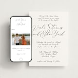 "Poem" - Wedding Website in Snow by Maja Cunningham - Match Your Stationery