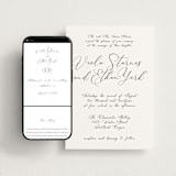 "Poem" - Wedding Website in Snow by Maja Cunningham - Match Your Stationery