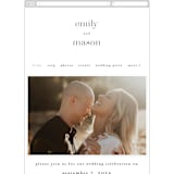 "We Walk Together" - Wedding Website in Evergreen by Petra Kern - Mobile Layout