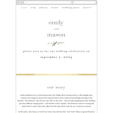 "We Walk Together" - Wedding Website in Evergreen by Petra Kern - Mobile Layout