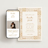 "Tribal Rythm" - Wedding Website in Amber by Selima Akhter - Match Your Stationery