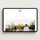 "Aspen Knoll" - Wedding Website in Cotton by Amy Kross - Desktop Design