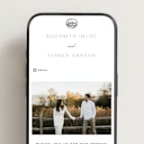 "Aspen Knoll" - Wedding Website in Cotton by Amy Kross - Mobile Layout