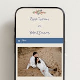 "Artisan Wedding" - Wedding Website in Sea by Chris Griffith - Mobile Layout