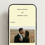 "Courthouse" - Wedding Website in Butter by Studio Suku - Mobile Layout