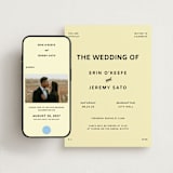 "Courthouse" - Wedding Website in Butter by Studio Suku - Match Your Stationery