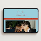"Vivid" - Wedding Website in Sky by Kelly Watkins - Desktop Design