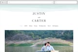 "Old Post Road" - Wedding Website in Sea Salt by Jennifer Wick - Desktop Design