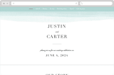 "Old Post Road" - Wedding Website in Sea Salt by Jennifer Wick - Desktop Design
