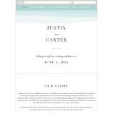 "Old Post Road" - Wedding Website in Sea Salt by Jennifer Wick - Mobile Layout