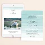 "Old Post Road" - Wedding Website in Sea Salt by Jennifer Wick - Match Your Stationery