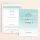 "Old Post Road" - Wedding Website in Sea Salt by Jennifer Wick - Match Your Stationery