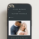 "Loire" - Wedding Website in Deep Sea by Kristie Kern - Mobile Layout