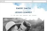 "misty forest" - Wedding Website in Navy by Ariel Rutland - Desktop Design