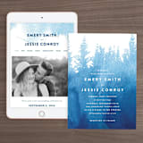 "misty forest" - Wedding Website in Navy by Ariel Rutland - Match Your Stationery
