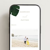 "Palm" - Wedding Website in Classic Palm by Kaydi Bishop - Mobile Layout