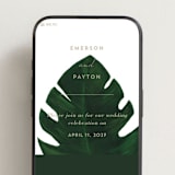 "Palm" - Wedding Website in Classic Palm by Kaydi Bishop - Mobile Layout